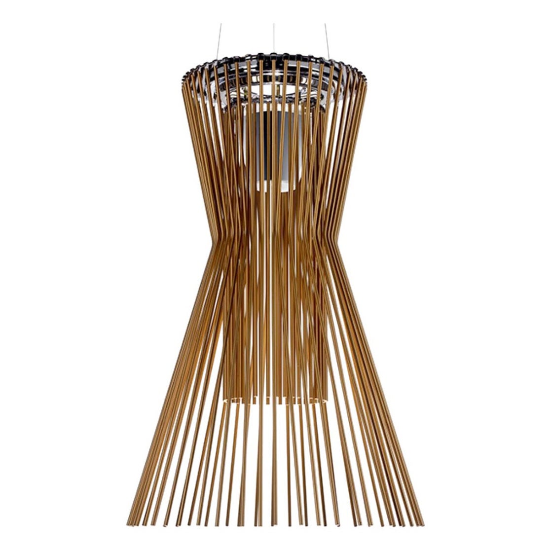 Atelier Oi ‘Allegro Vivace’ LED Chandelier Lamp in Copper for Foscarini