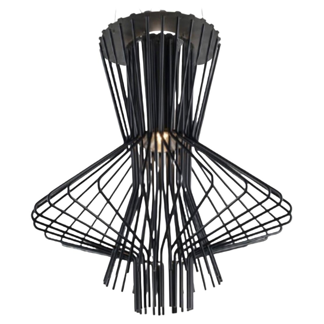 Atelier Oi ‘Allegretto Ritmico’ Chandelier Lamp in Graphite for Foscarini For Sale
