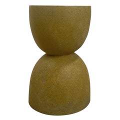 Cast Resin 'Bilbouquet' Side Table, Sonoran Yellow Finish by Zachary A. Design