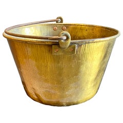 Antique 19th C. Brass Bucket
