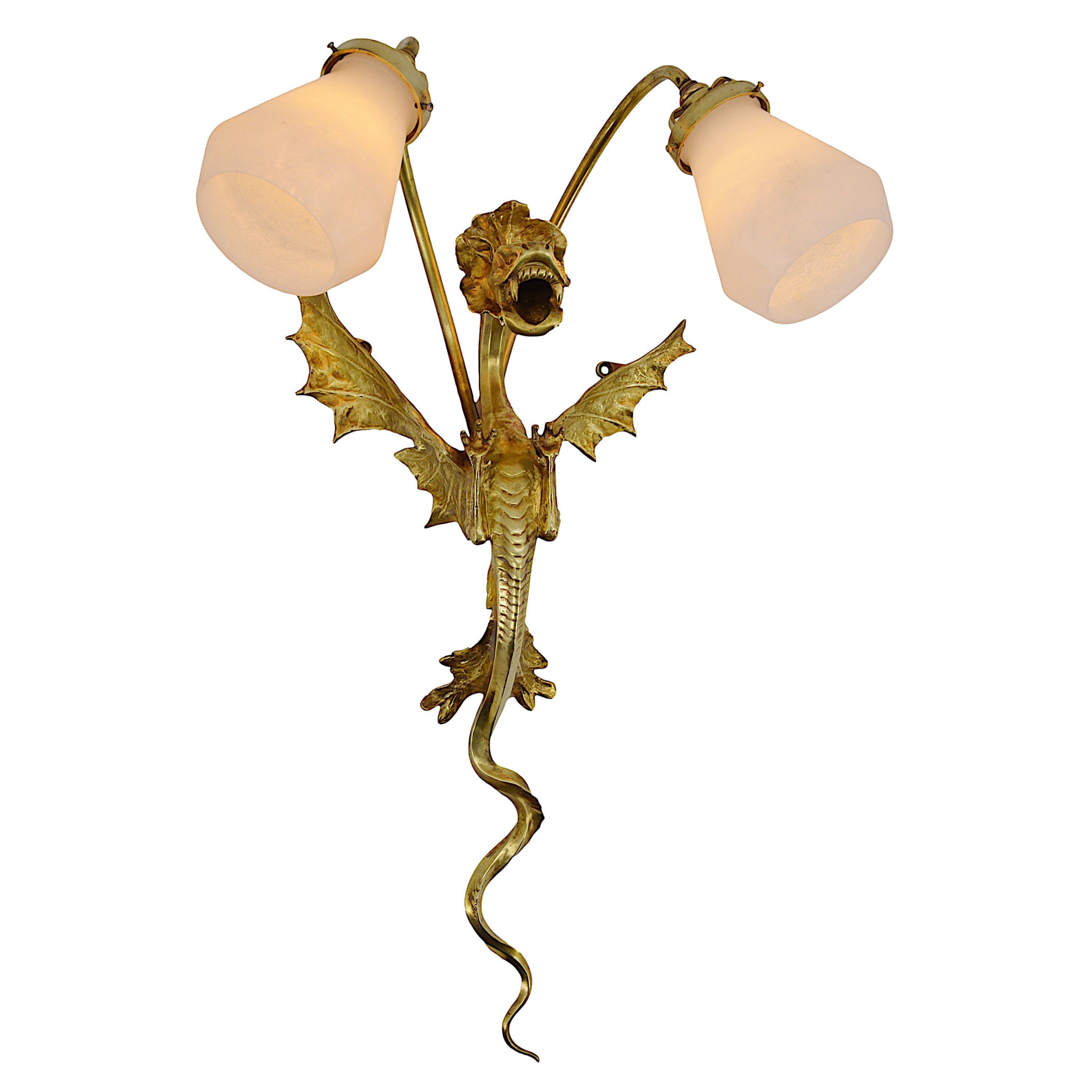 Antique DollHead Wall Light "HeadLight", Illuminated Objet d'art For