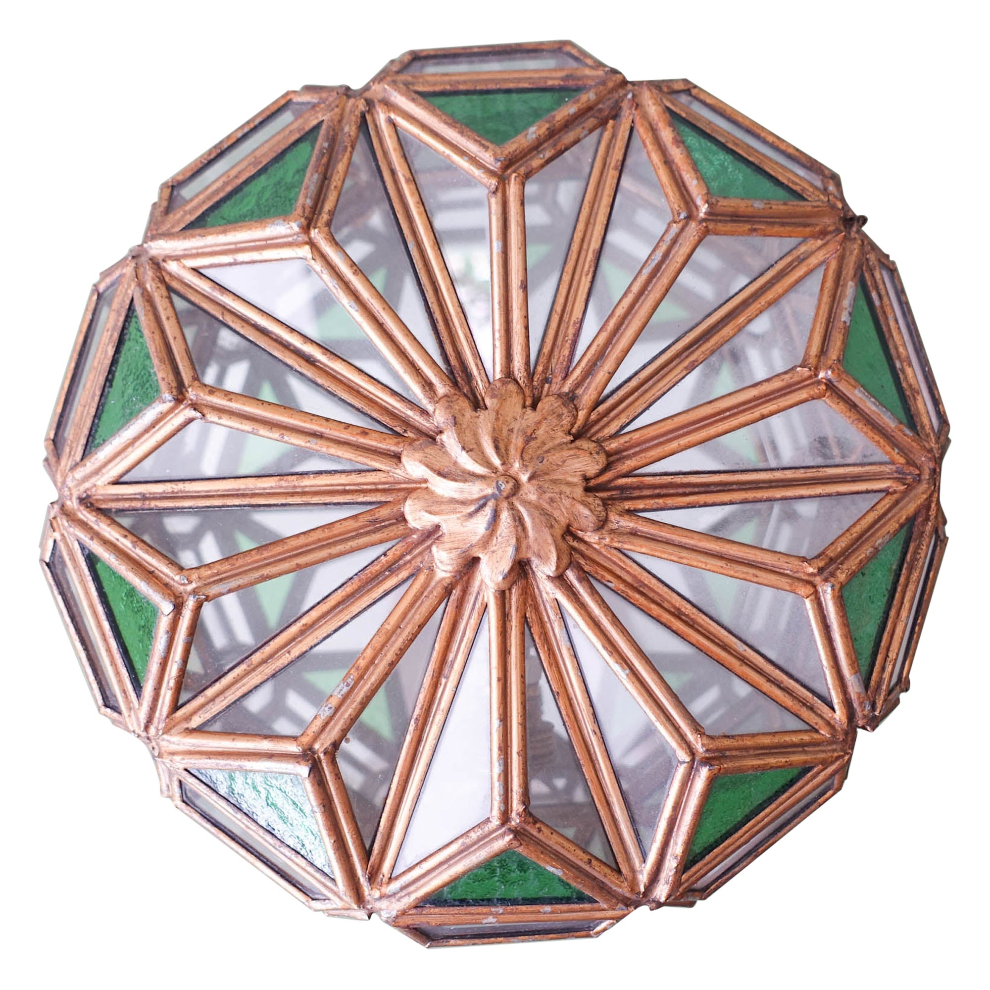 Applique Art Déco en verre de Murano en technique Zanfirico, Italie, vers 193040 En vente sur