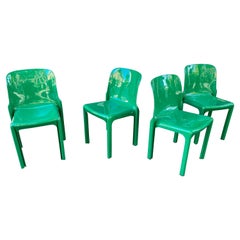 Vico Magistretti for Artemide Selene Stacking Chairs