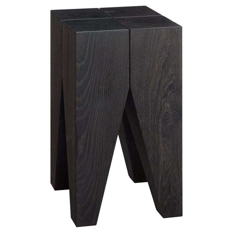 Philipp Mainzer Backenzahn Black Oak Side Table for E15 For Sale