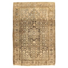 Retro Handmade Persian Tribal Rug Bijar Design