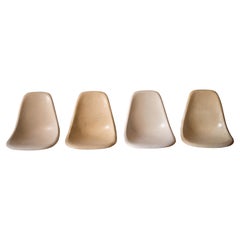Original Vintage Eames Fiberglass Shell Dining Side Chairs for Herman Miller