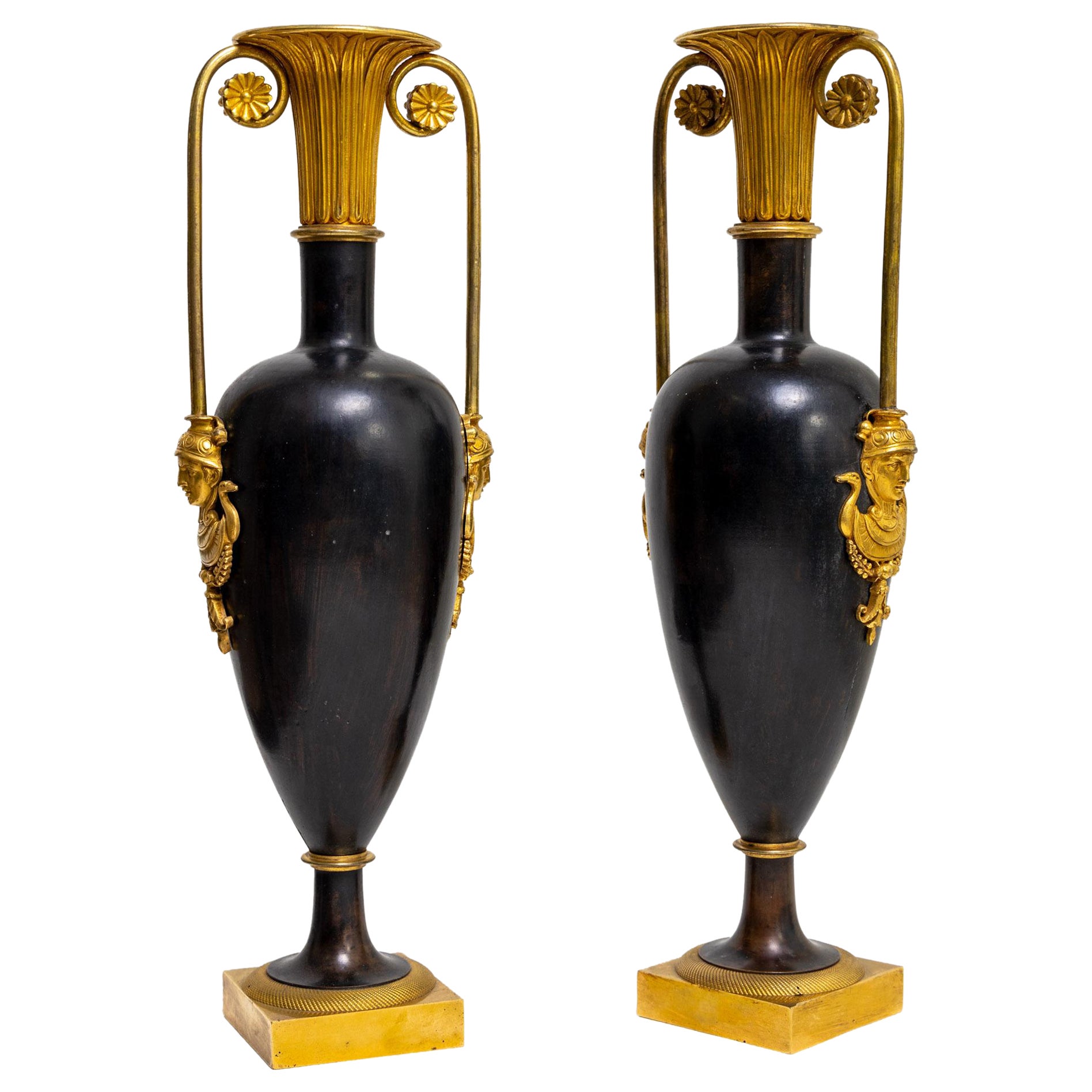 Retour D'egypte Vases, Early 19th Century For Sale