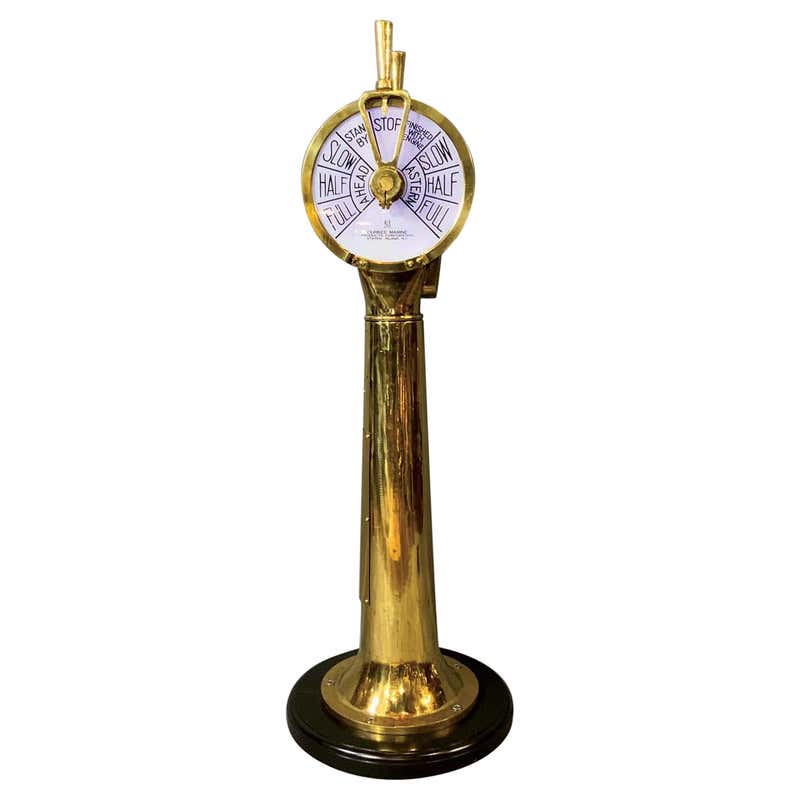 Aluminum Ships Engine Order Telegraph For Sale at 1stDibs