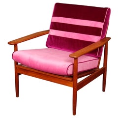 Mid Century Curated Teak Sweden Lounge Arm Chair