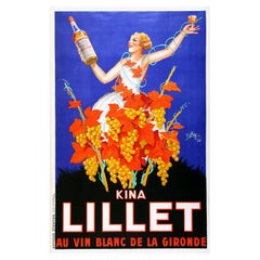 Kina Lillet, 1937 Vintage French Alcohol Advertising Poster, Robys