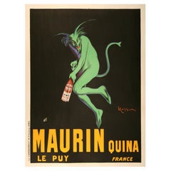 Maurin Quina, 1906 Vintage French Alcohol Advertising Poster, Cappiello