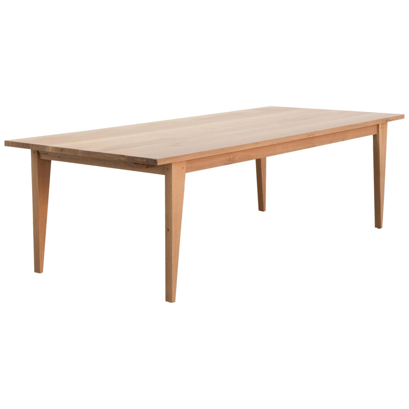 Expandable Oak Dining Table, Made to Order by Petersen Antiques For