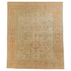 Nouveau tapis persan tissé à la main motif Oushak
