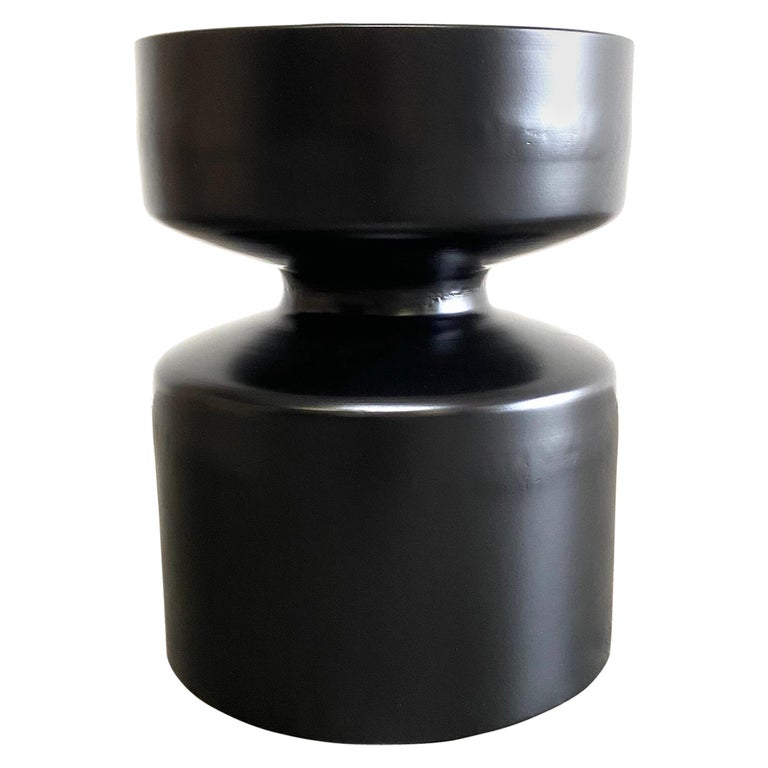 Iron Pawn Shaped Black Side Table or Stool For Sale at 1stDibs