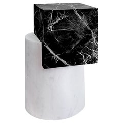 Venturi Side Table Bianco & Nero by Greg Natale