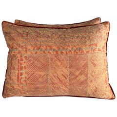 Pair of Authentic Fortuny Textile Pillows