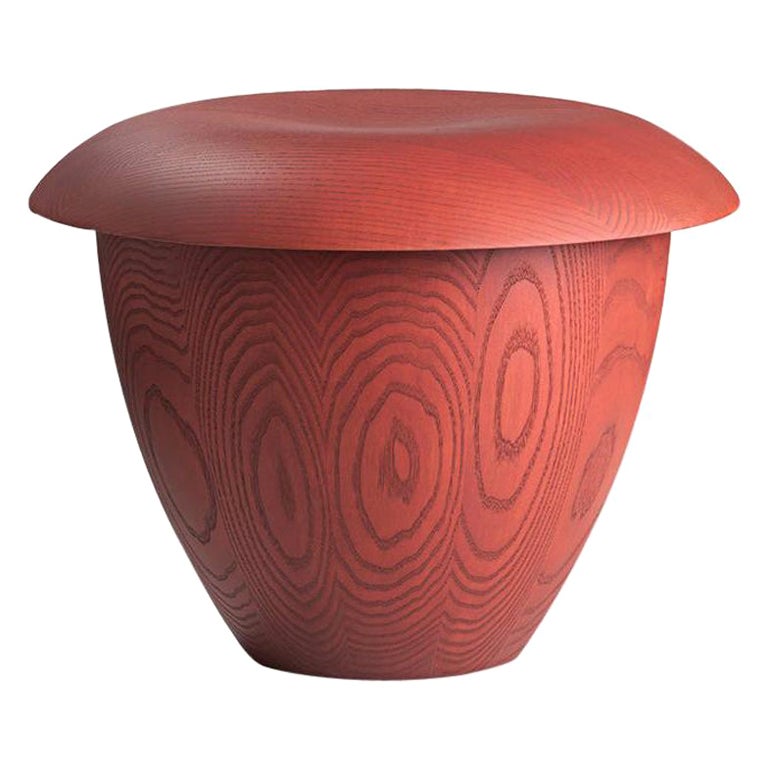 Aldo Bakker 'Bon' Wood Stool by Karakter For Sale