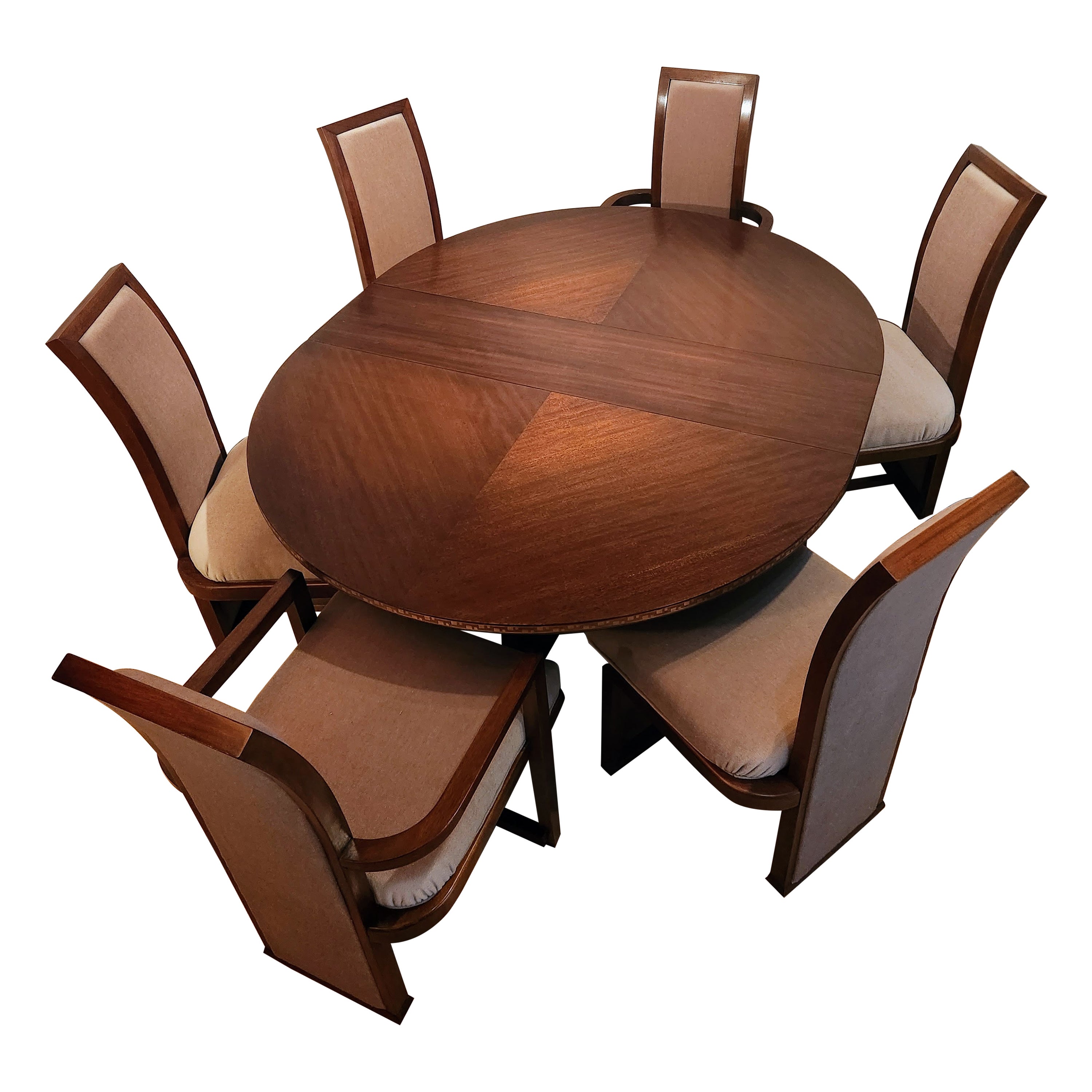 Frank Lloyd Wright Mahogany Game Table Risers Heritage Henredon Taliesin 1955 8