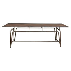 Mid-Century Metal Table with a Great Base