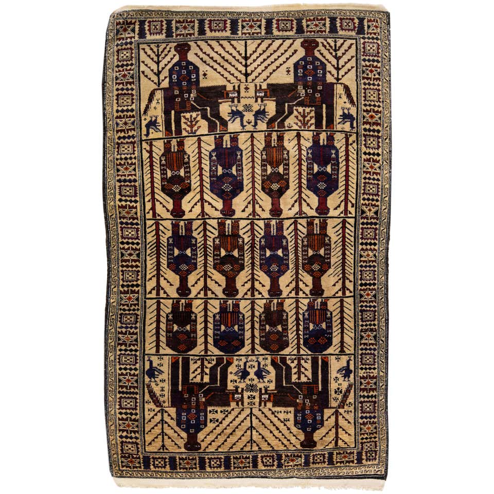 Antique Persian Pictorial Tabriz Palace Rug with Persepolis Scene and ...