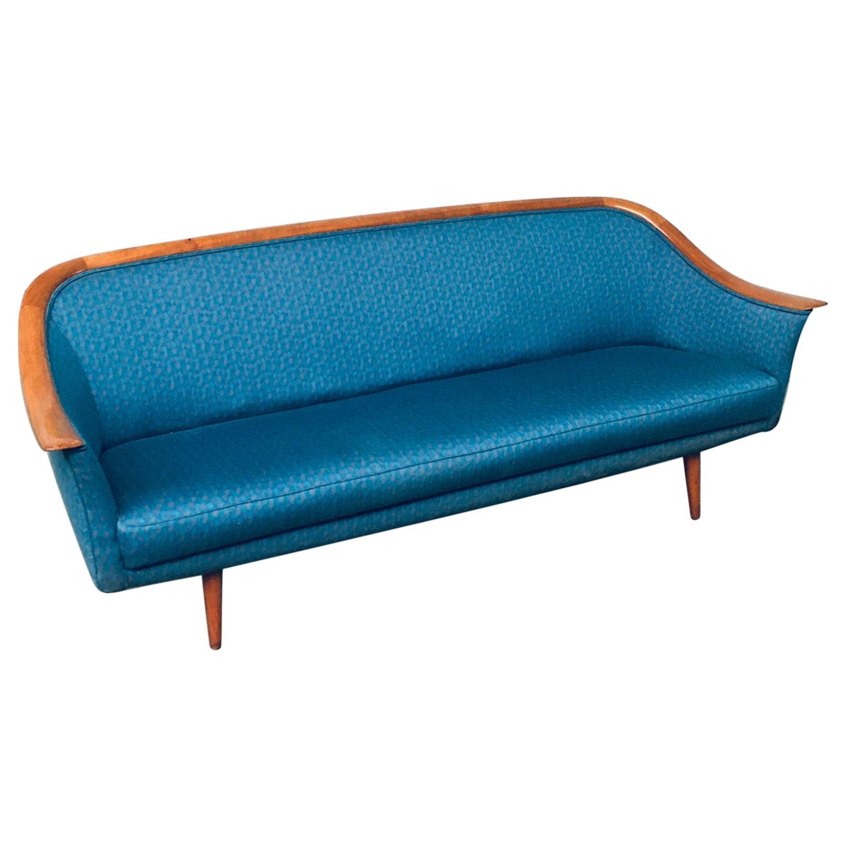 Mid-Century Modern Scandinavian Design 3 Seat Sofa by Dux, Denmark, 1960's For Sale