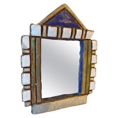 Les Argonautes Ceramic Mirror, France, 1960s