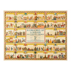 Original Vintage-Reiseplakat „A Pageant Of London“, Transportgeschichte, Kinder