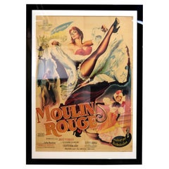 Vintage Framed Poster for the film Moulin Rouge by John Huston 1952
