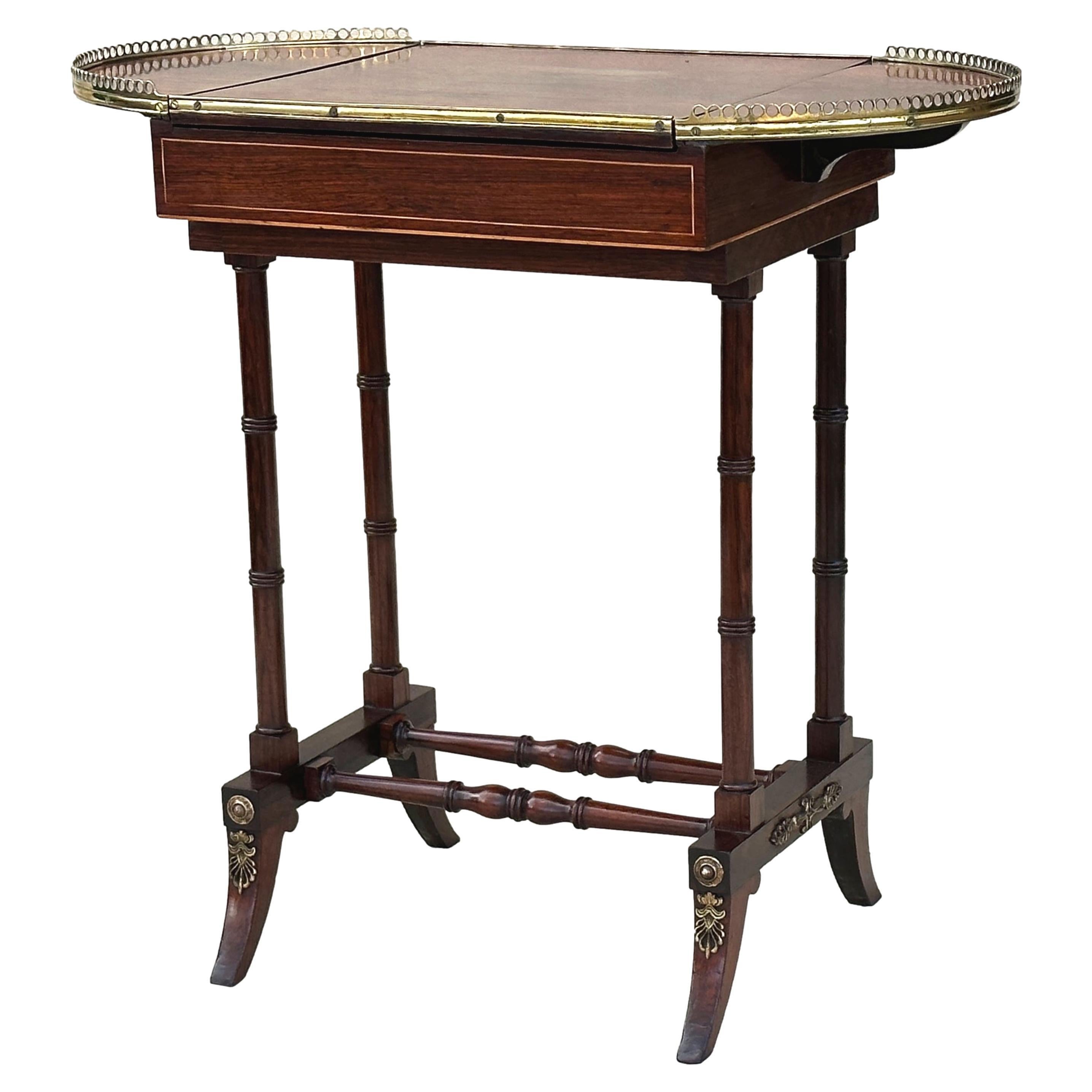 Tavolo da gioco Regency in palissandro