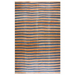Antique 1920s Indian Cotton Dhurrie Carpet ( 9'7" x 15'3" - 292 x 464 )