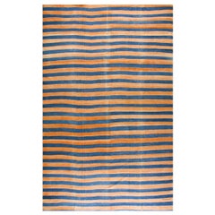 Tapis Dhurrie indien en coton des années 1920 (9''7 x 15''3 - 292 x 464)