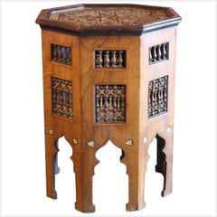Antique Inlaid Moorish Side Table
