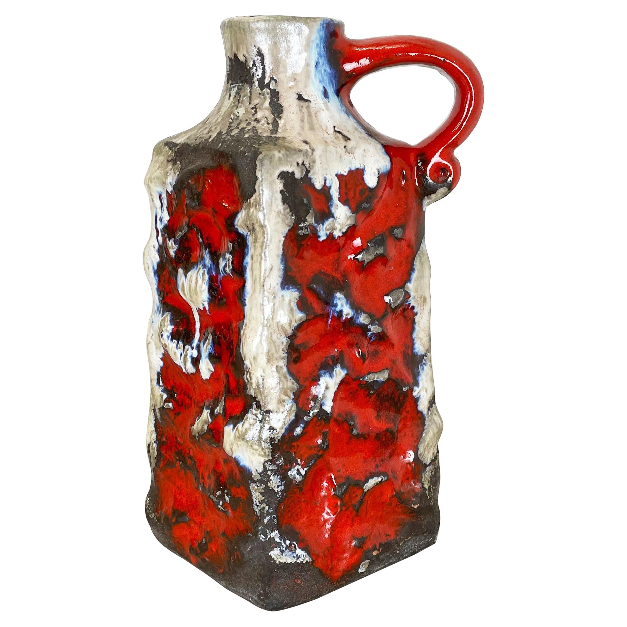 Vase aus fetter Lava-Keramik Heinz Siery Carstens Tönnieshof, Deutschland, 1970er Jahre