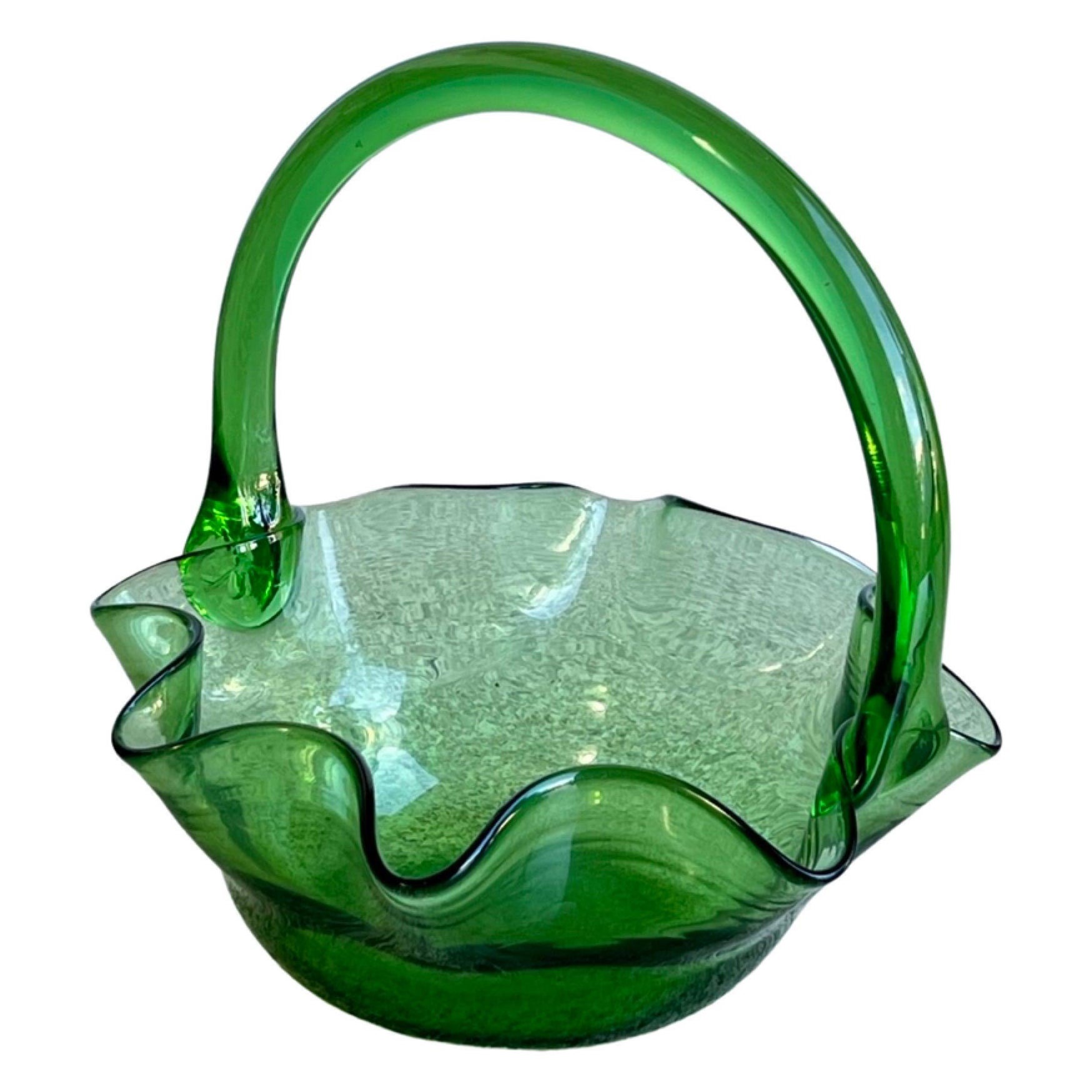 Italienische Glasschale aus Glas von Vetri Di Empoli im Angebot