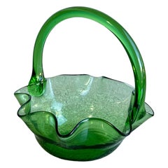Italian Glass Bowl by Vetri Di Empoli