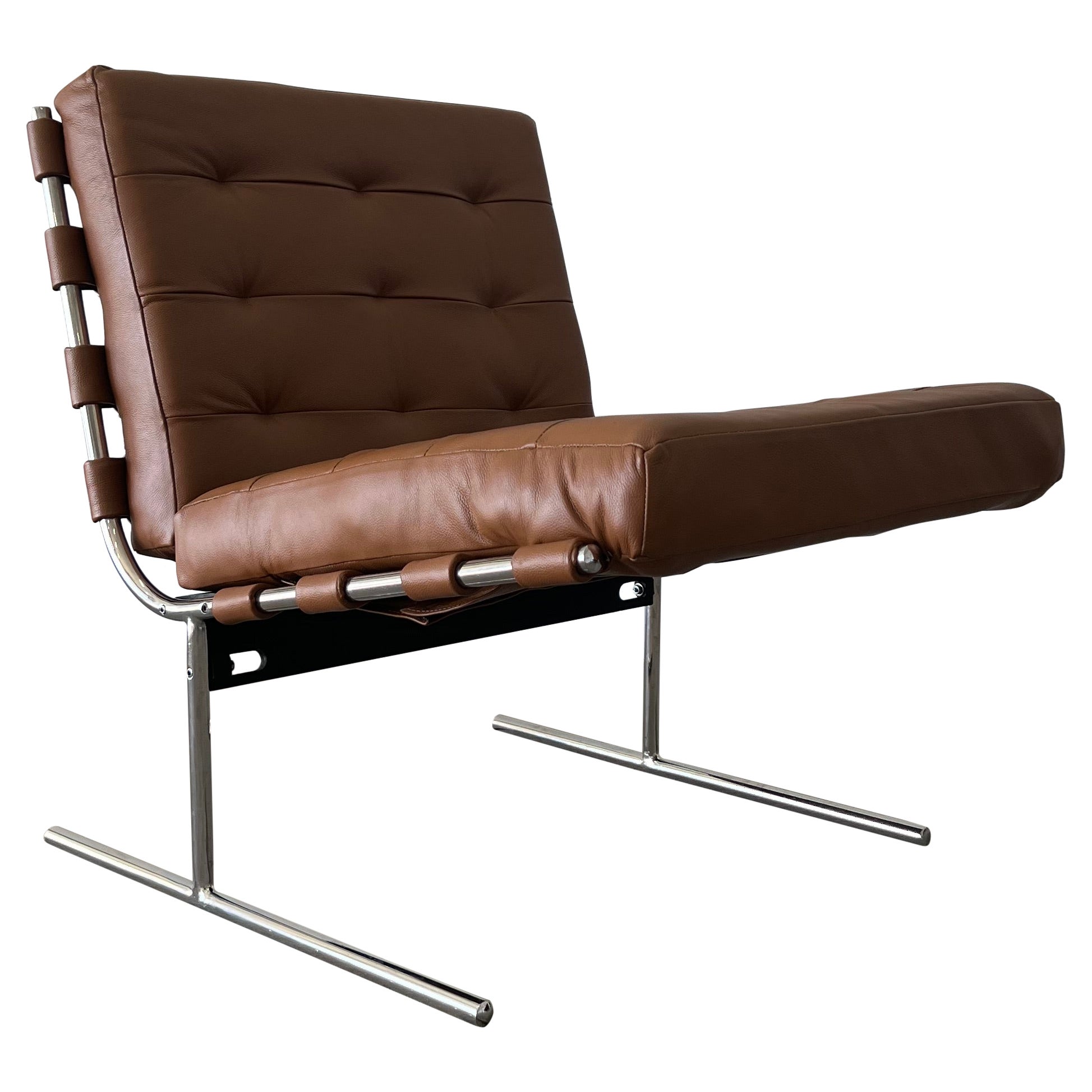 1960s Vintage Jorge Zalszupin T Invertido Oxford Lounge Chair For Sale