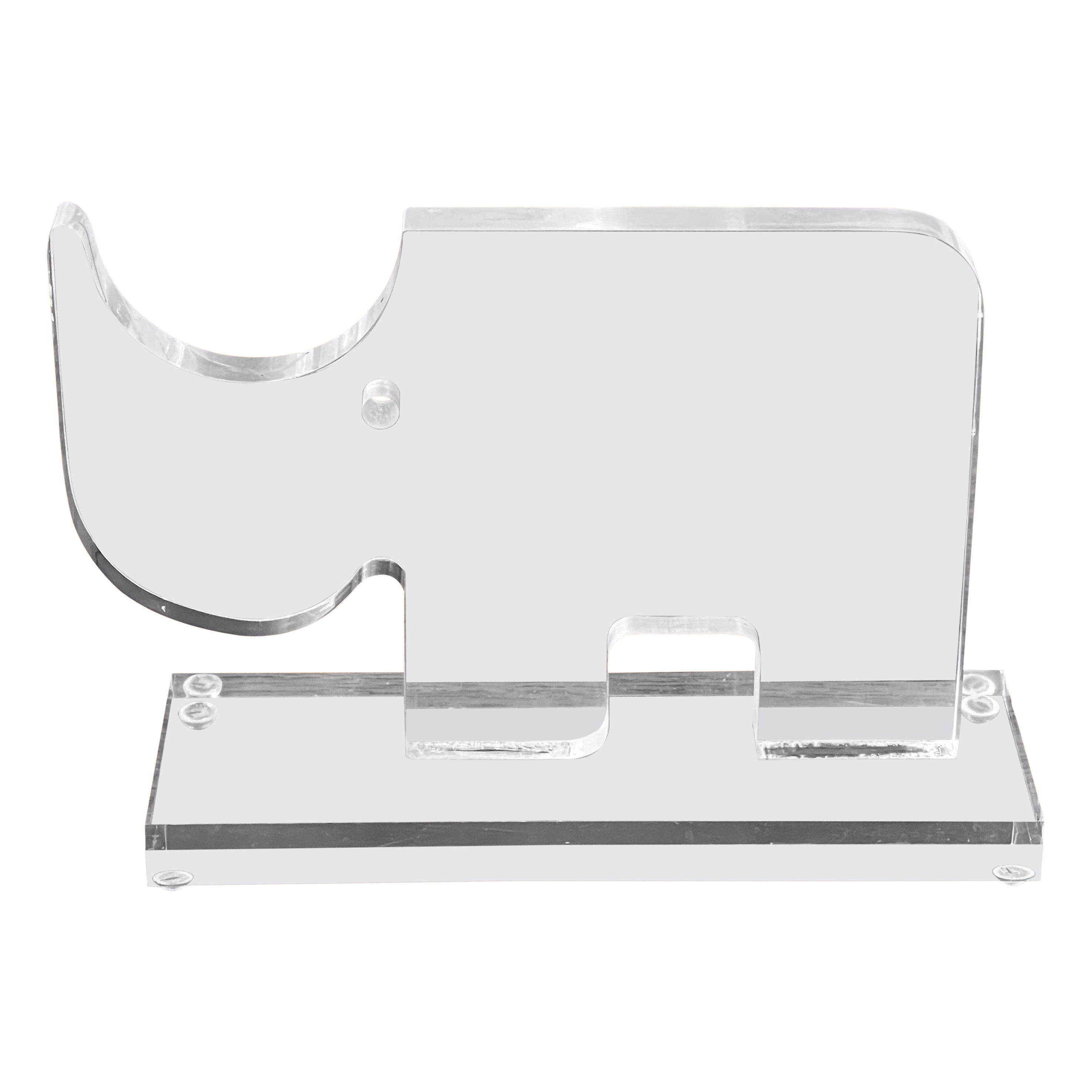 Hippo figuratif en lucite sur socle par Guzzini en vente