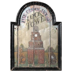 Clock Tower Tavern Sign, English Pub, Hand Painted