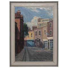 Cadogan Lane, Belgravia, London Oil Painting on Board by Stephen Sims, English