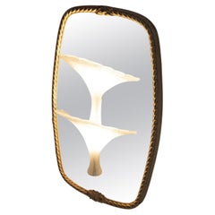 Venini Murano Glass Mirrors with Sconces