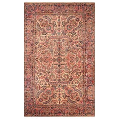 Large Antique Persian Kerman Floral Rug. 10 ft 9 in x 17 ft 6 in