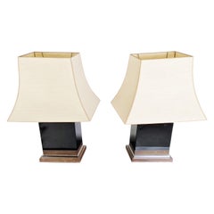 Pair of Jean Claude Mahey table lamps, 1970s