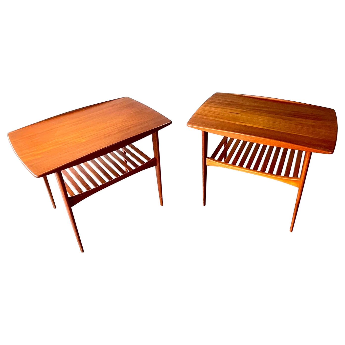 Danish Mid Century Modern Side Tables Tove & Edvard Kindt-Larsen France & Sons