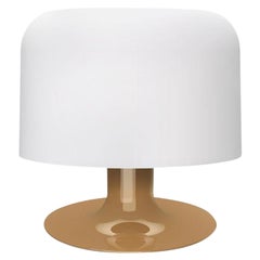 Lampe de bureau en métal et verre Michel Mortier 10576 pour Disderot en Chamois