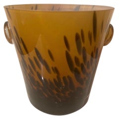 Murano Tortoise Pattern Ice Bucket / Wine Cooler