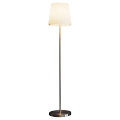 "3247" Medium White Frosted Blown Glass Floor Lamp Designed by FontanaArte