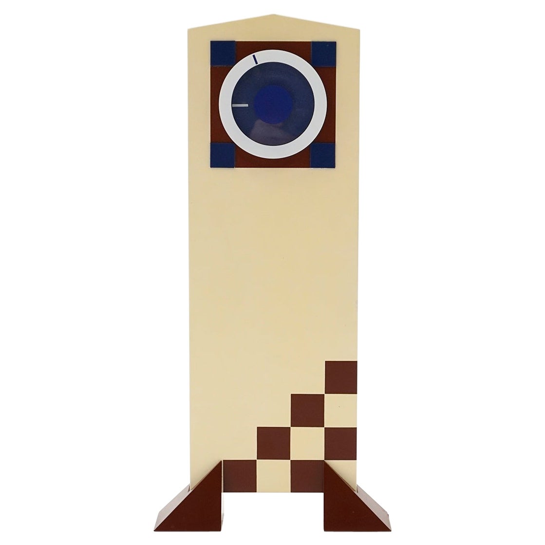 Checkerboard Table Clock, "Tempo 21" Tower 2 by George Nelson, 1984 For Sale