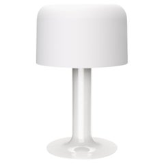 Michel Mortier 10497 Metal and Glass Table Lamp for Disderot in White