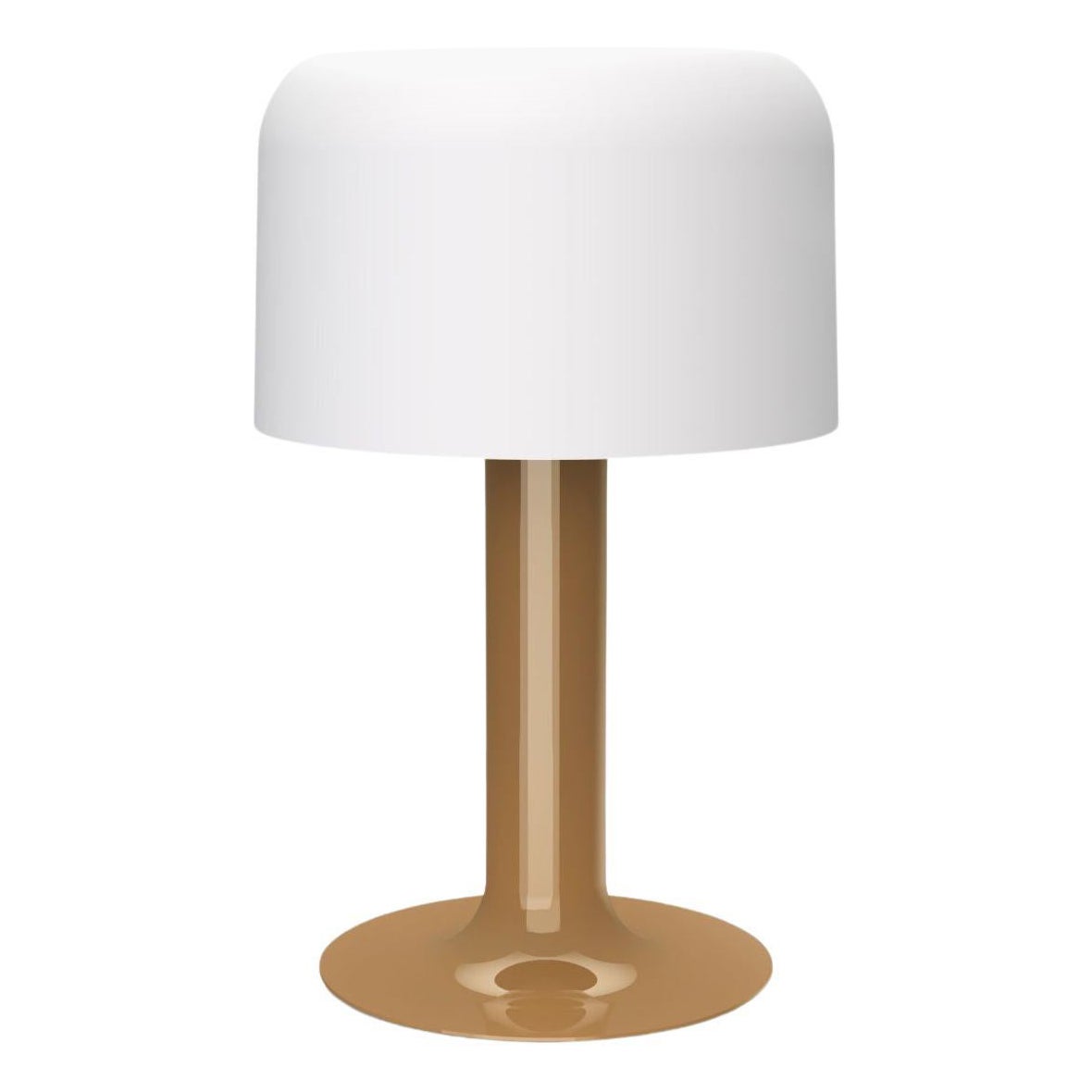 Michel Mortier 10497 Metal and Glass Table Lamp for Disderot in Chamois