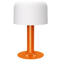 Michel Mortier 10497 Metal and Glass Table Lamp for Disderot in Orange